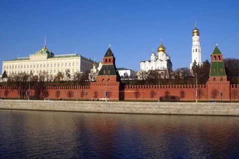 River and kremlin Stock Photos