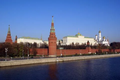River and kremlin Stock Photos