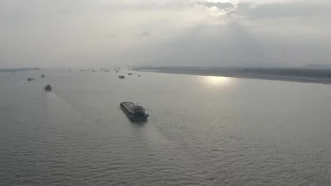 River and lake in raw format Stock Footage 233326675