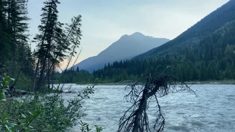 River and Mountain Stock Footage 209593990