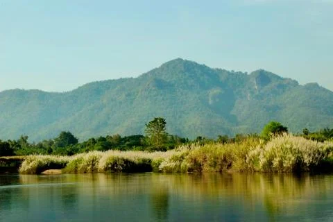 River and mountain Stock Photos