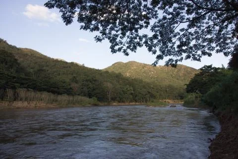 River and mountain Stock Photos