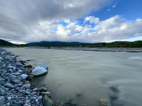 River and mountain Stock Photos