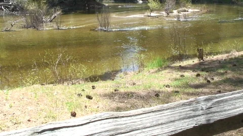 River and peak Stock Footage 594024