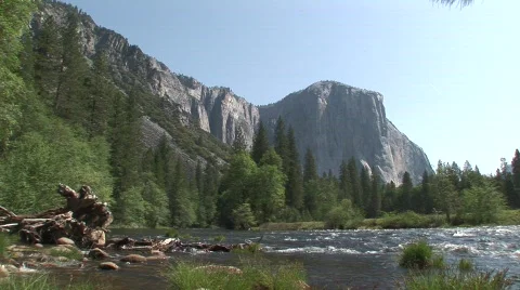 River and peaks 2 Stock Footage 476211