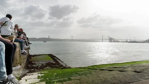 River and people Timelapse Stock Footage 197556750