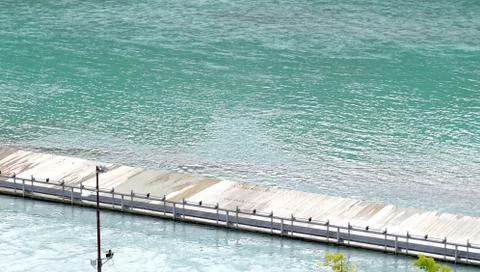 River and pier in bern Stock Photos