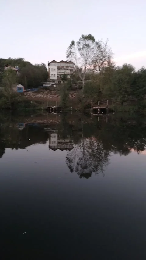 The river and reflection Stock Footage 278520536