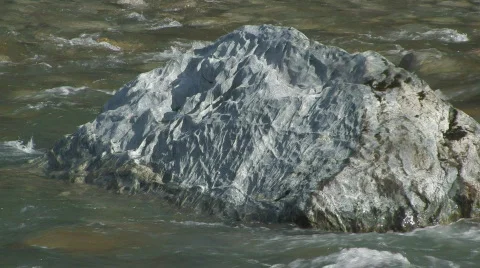 River and Rock Stock Footage 125415