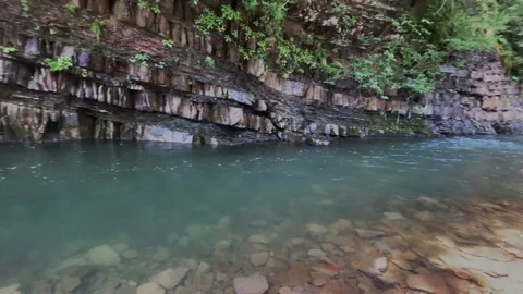 River and rocks in mountain nature Stock Footage 210460673