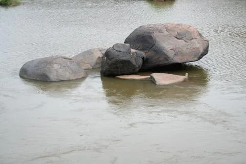River and Rocks Stock Photos