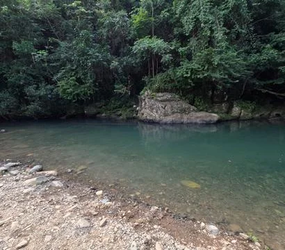 River and rocks. Foto stock