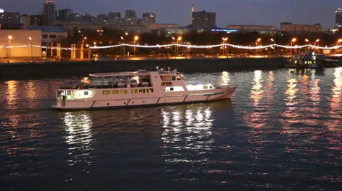 RIVER AND SHIPS Stock Footage 32233870
