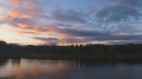 River and sky Stock Footage 48142266