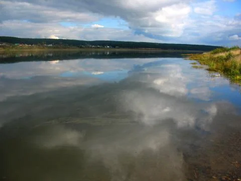 River and sky Stock Photos