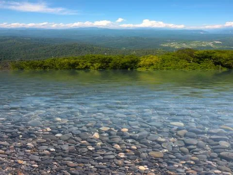 River and sky Stock Photos