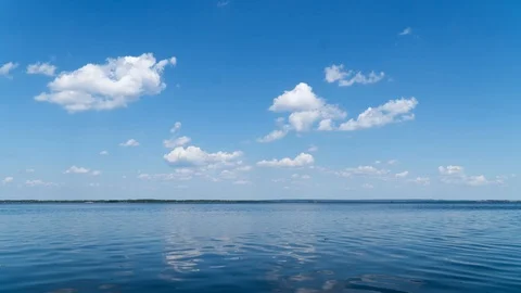River and sky, timelapse Stock-Footage 109165144