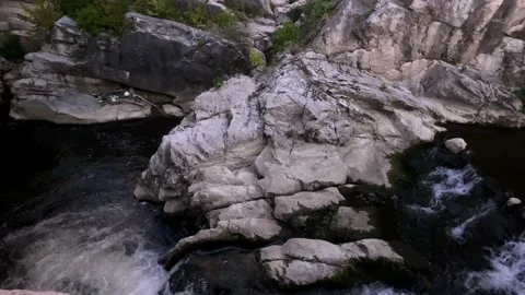 River And Small Rocks. Beautiful Small City River. Stock Footage 150184250