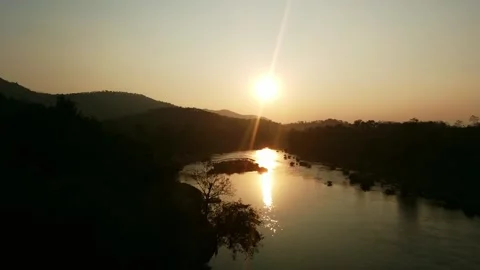 River and sunset Stock-Footage 344309682