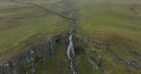 River and waterfall in the hills Stock Footage 276122007