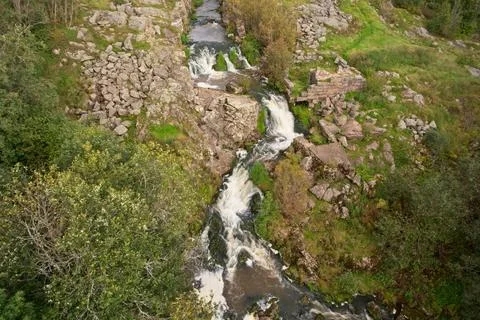 River and waterfall. Stock Photos