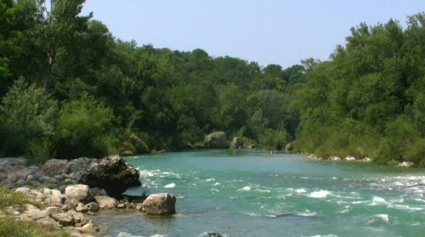 River and the woods Stock Footage 825124