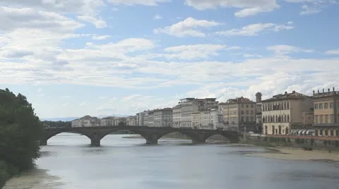 The river Arno in Florence Stock Footage 11520342
