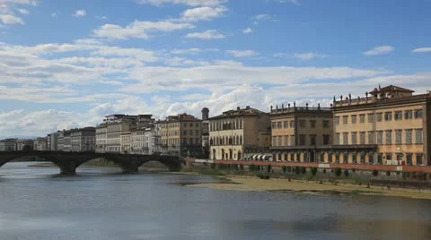 The river Arno in Florence Stock Footage 11520352