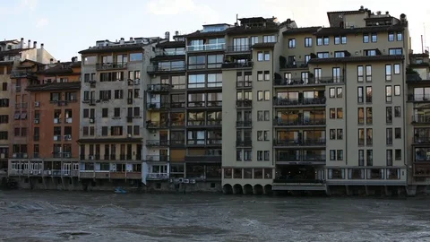 The river Arno in Florence Stock Footage 122324660