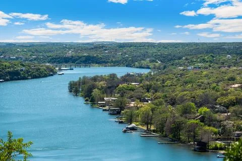 The river in Austin Texas Stock Photos