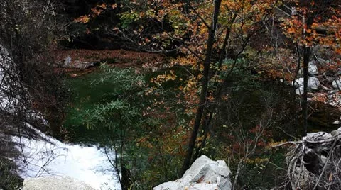 River in autumn Stock Footage 8985174