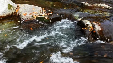 River in autumn 库存影片 8985219