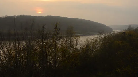 River in autumn Stock Footage 32362065