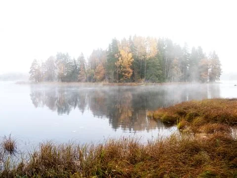 River in autumn Stock Photos