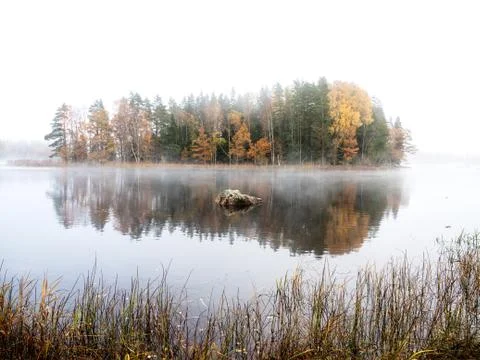 River in autumn Stock Photos