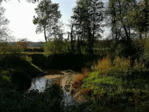RIVER  in AUTUMN Stock Photos