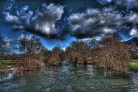 River in autumn Stock-Fotos