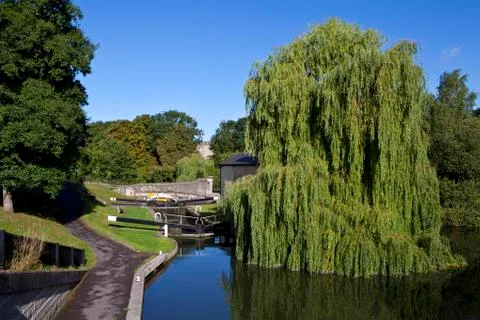River Avon flowing through Bath Stock Photos