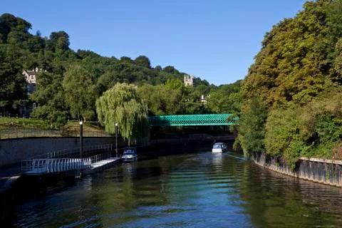River Avon flowing through Bath Stock Photos