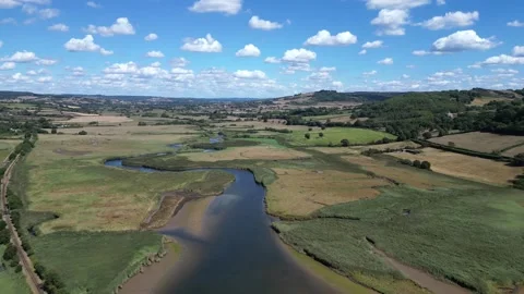 River Axe, England (26/08/22): The River Axe Valley &amp; East Devon AONB Видео 343607625