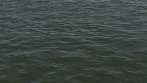 River background water glitters small waves Stock Footage 77639351