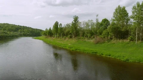 River bank Stock Footage 89916408