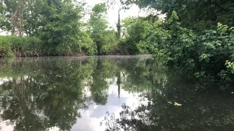 River bank reflections Stock-Footage 108750923