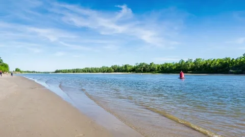 River bank with sand. Stock-Footage 50682423