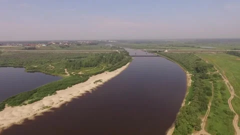 River banks bridge Stock Footage 139454033