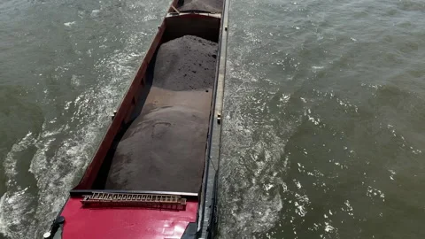 River barge Stock Footage 246425365