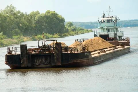River barge Stock Photos