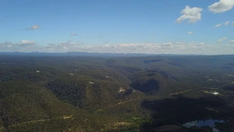 River at Base of Mountains Video stock 83023722