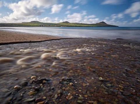 River at the beach Stock Photos