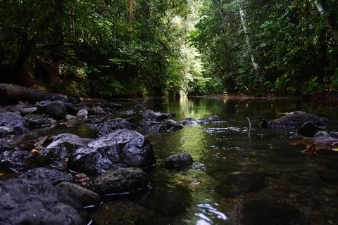 River with beautiful rocks Stock Photos